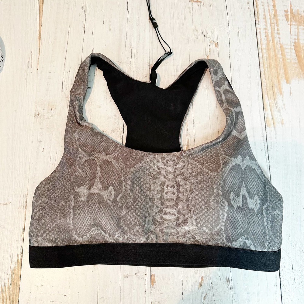 KORAL Tax Infinity Sports Bra Snakeprint Size Small Reptile